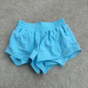 lululemon shorts blue chill